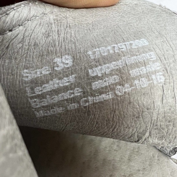 Dansko Vanda Stone Grey Leather Open Toe Wedge Sandals Size 39 US 8.5-9 - Picture 9 of 12